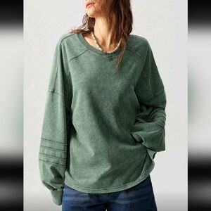 SHEIN Forest Green Oversized Sweatshirt